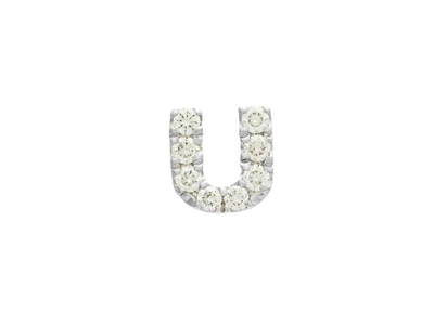 Jewellery, ONE LETTER EARRING, letter U