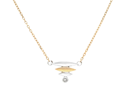 Jewellery, NECKLACE, 18K gold/white gold