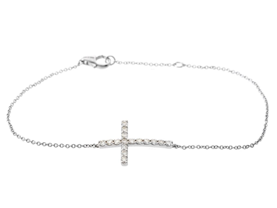 Jewellery, BRACELET, 18K white gold