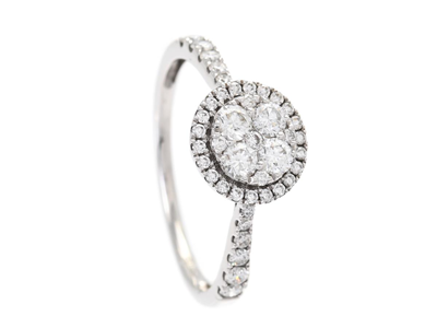 Jewellery, RING, 18K white gold