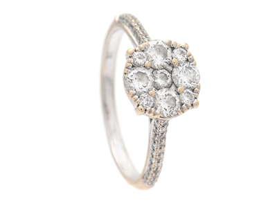 Jewellery, RING, 18K white gold