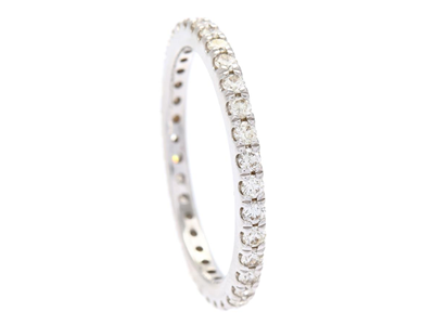 Jewellery, FULL ETERNITY RING, 18K white gold