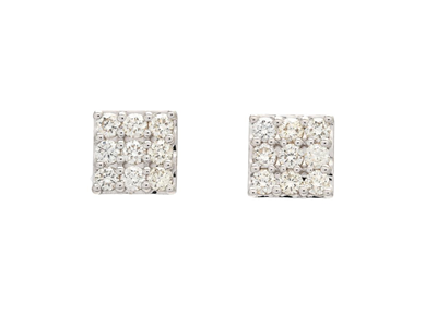Jewellery, EARRINGS, 18K white gold