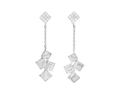 Jewellery, EARRINGS, 18K white gold