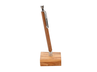 Curio, PEN WITH STAND, olive wood