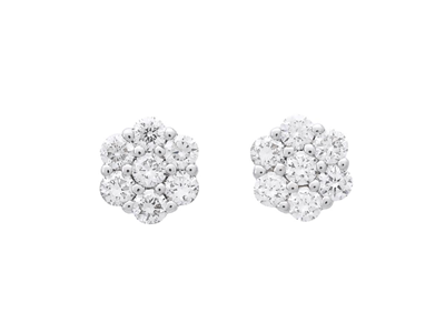 Jewellery, EARRINGS, 18K white gold