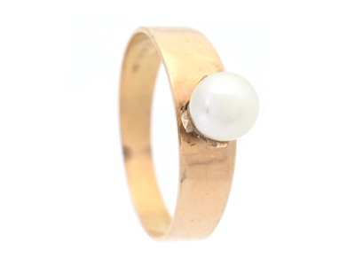 Jewellery, PEARL RING, 18K gold