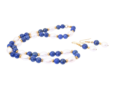 Jewellery, JEWELLERY SET, lapis