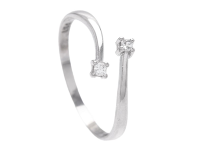 Jewellery, RING, 18K white gold