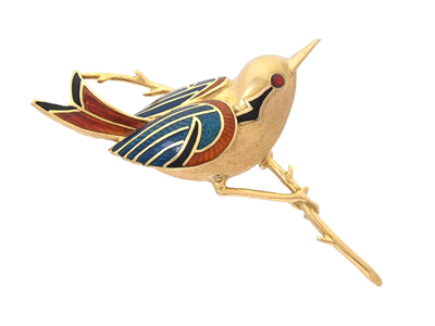 Jewellery, BROOCH, bird