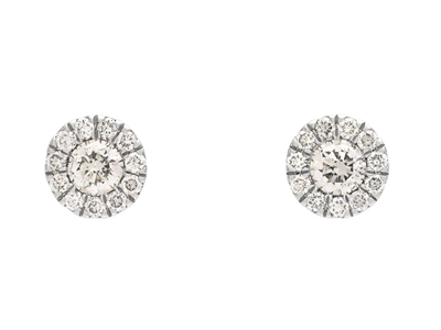 Jewellery, EARRINGS, 18K white gold