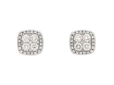 Jewellery, EARRINGS, 18K white gold