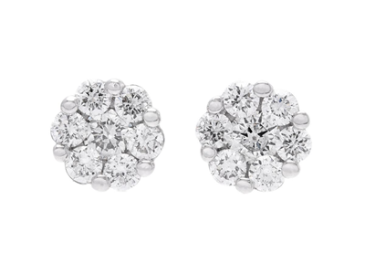 Jewellery, EARRINGS, 18K white gold