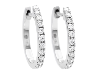 Jewellery, EARRINGS, 18K white gold