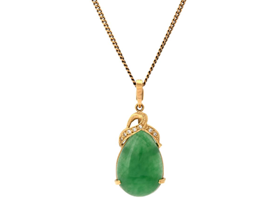 Jewellery, PENDANT WITH CHAIN, 18K gold