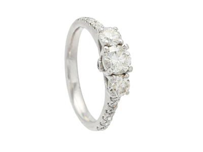 Jewellery, RING, 18K white gold