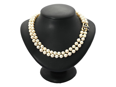 Jewellery, PEARL NECKLACE, 2-radigt