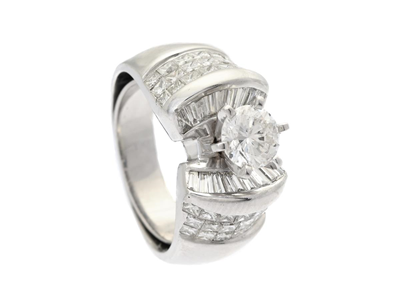Jewellery, RING, 18K white gold