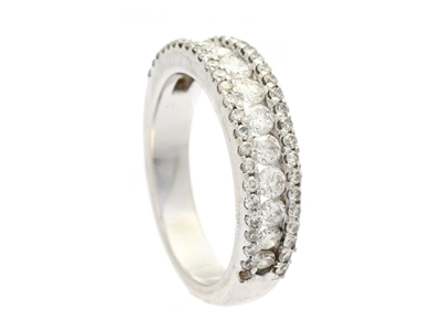Jewellery, RING, 18K white gold