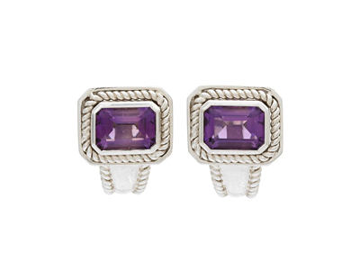 Jewellery, EARRINGS, 18K white gold