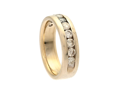 Jewellery, ETERNITY RING, 14K rhodium plated gold