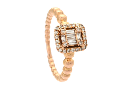 Jewellery, RING, 18K rose gold