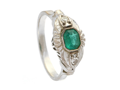 Jewellery, RING, 14K white gold
