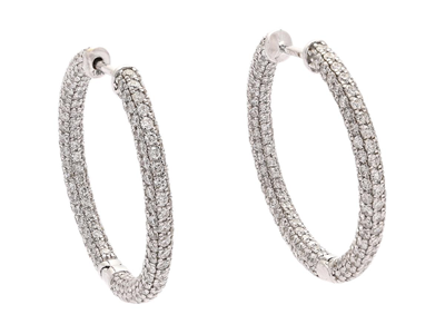 Jewellery, EARRINGS, 18K white gold