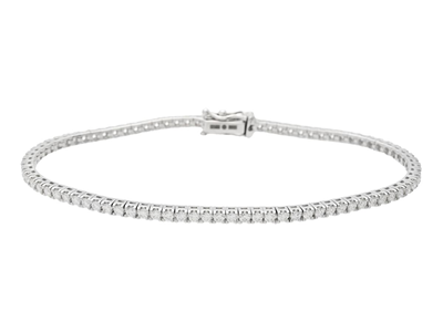 Jewellery, TENNIS BRACELET, 18K white gold