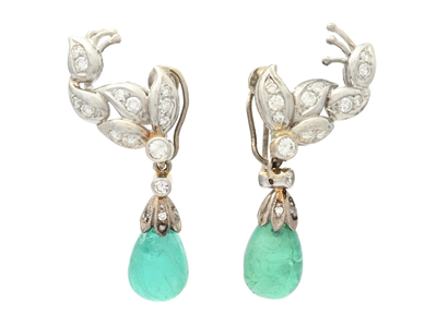 Jewellery, EARRINGS, 18K white gold