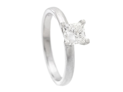 Jewellery, SOLITAIRE RING, platinum