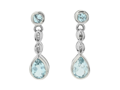 Jewellery, EARRINGS, 18K white gold