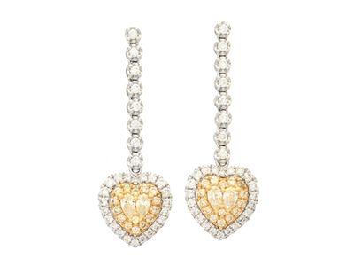 Jewellery, EARRINGS, 18K gold/white gold