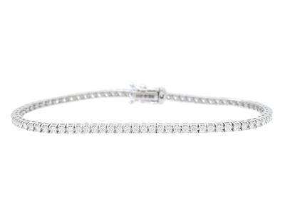 Jewellery, TENNIS BRACELET, 18K white gold