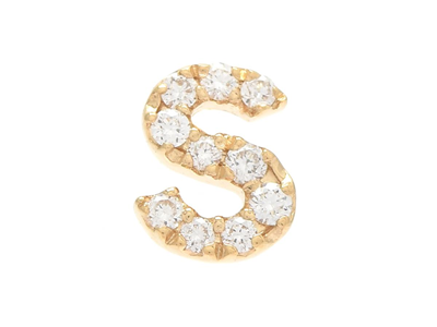 Jewellery, ONE LETTER EARRING, letter S