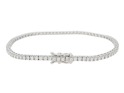 Jewellery, TENNIS BRACELET, 18K white gold
