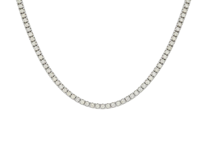 Jewellery, RIVIERE NECKLACE, 18K white gold