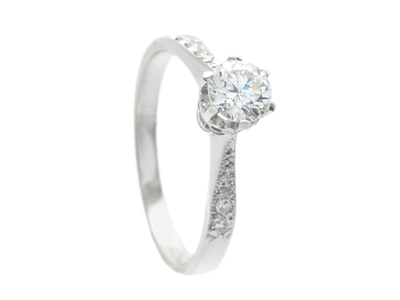 Jewellery, RING, 18K white gold
