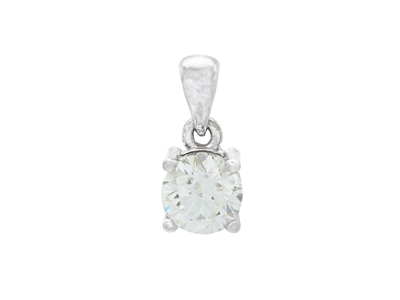 Jewellery, SOLITAIRE PENDANT, 18K white gold