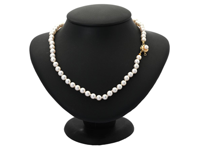 Jewellery, PEARL NECKLACE, 14K gold