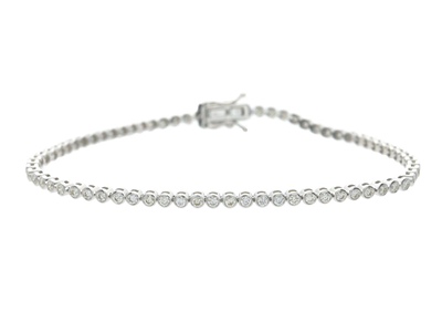 Jewellery, TENNIS BRACELET, 18K white gold