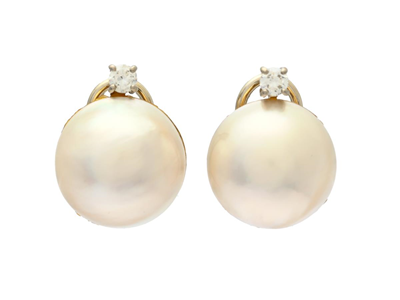 Jewellery, C.F. CARLMAN, pearl earrings