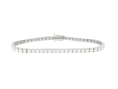 Jewellery, TENNIS BRACELET, 18K white gold