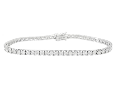 Jewellery, TENNIS BRACELET, 18K white gold