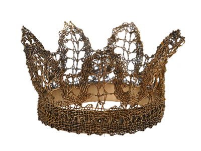 Jewellery, BRIDAL CROWN, crocheted metal