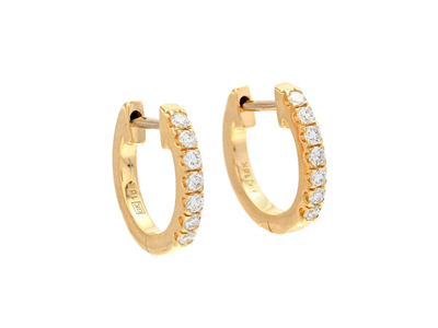 Jewellery, HOOP EARRINGS, 18K gold