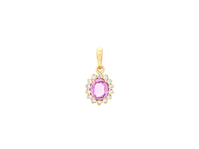 Jewellery, CLUSTER PENDANT, 18K gold