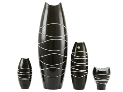 Porcelain, VASES, 4 pcs