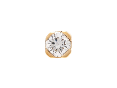 Jewellery, ONE SOLITAIRE DIAMOND EARRING, 18K gold