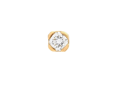 Jewellery, ONE SOLITAIRE DIAMOND EARRING, 18K gold